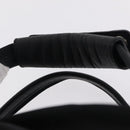 PRADA Boston Bag Nylon 2way Black Silver Auth 205032-9