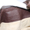 Bottega Veneta INTRECCIATO Hand Bag Leather Brown Gold 113087 Auth 205035V-17