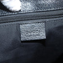 GUCCI GG Canvas Shoulder Bag Black Silver 110054 Auth 205037-18