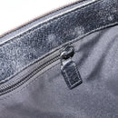 GUCCI GG Canvas Shoulder Bag Black Silver 110054 Auth 205037-21