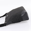 GUCCI GG Canvas Shoulder Bag Black Silver 110054 Auth 205037-3