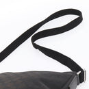 GUCCI GG Canvas Shoulder Bag Black Silver 110054 Auth 205037-8