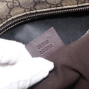 GUCCI GG Supreme Tote Bag PVC Beige Silver 211137 Auth 205038-25