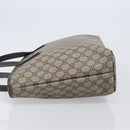 GUCCI GG Supreme Tote Bag PVC Beige Silver 211137 Auth 205038-6