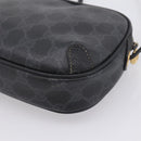 GUCCI GG Supreme Web Sherry Line Bag PVC Black Gold 156 02 066 Auth 205045-12