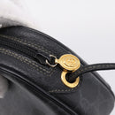 GUCCI GG Supreme Web Sherry Line Bag PVC Black Gold 156 02 066 Auth 205045-14