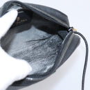 GUCCI GG Supreme Web Sherry Line Bag PVC Black Gold 156 02 066 Auth 205045-18