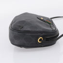 GUCCI GG Supreme Web Sherry Line Bag PVC Black Gold 156 02 066 Auth 205045-5