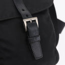 PRADA Shoulder Bag Nylon Black Silver Auth 205048-18