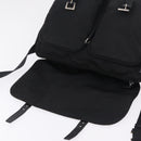 PRADA Shoulder Bag Nylon Black Silver Auth 205048-21
