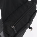 PRADA Shoulder Bag Nylon Black Silver Auth 205048-22