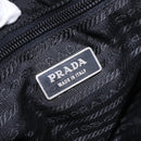 PRADA Shoulder Bag Nylon Black Silver Auth 205048-24