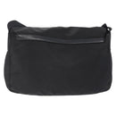 PRADA Shoulder Bag Nylon Black Silver Auth 205048-3