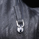 PRADA Shoulder Bag Nylon Black Silver Auth 205048-31
