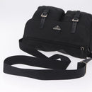 PRADA Shoulder Bag Nylon Black Silver Auth 205048-7