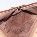 Burberrys Nova Check Hand Bag PVC Beige Gold Auth 205054-24
