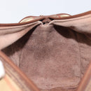 Burberrys Nova Check Hand Bag PVC Beige Gold Auth 205054-25
