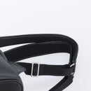 MCM Vicetos Logogram Backpack PVC Black Silver Auth 205055-12