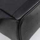 MCM Vicetos Logogram Backpack PVC Black Silver Auth 205055-17