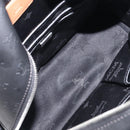 MCM Vicetos Logogram Backpack PVC Black Silver Auth 205055-21