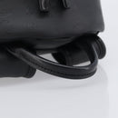 MCM Vicetos Logogram Backpack PVC Black Silver Auth 205055-7