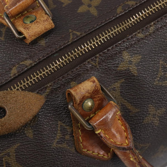 LOUIS VUITTON Monogram Speedy 35 Hand Bag M41524 LV Auth 205056