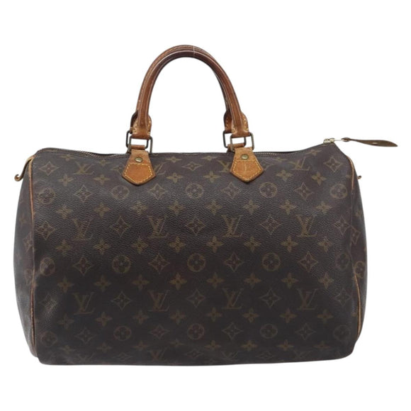 LOUIS VUITTON Monogram Speedy 35 Hand Bag M41524 LV Auth 205056