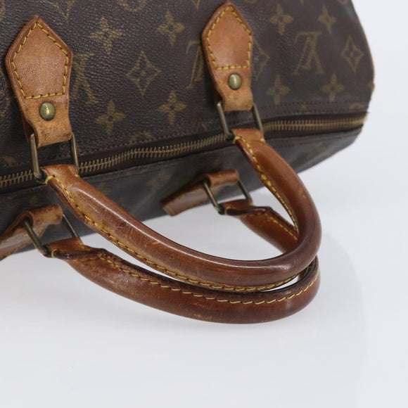LOUIS VUITTON Monogram Speedy 35 Hand Bag M41524 LV Auth 205056