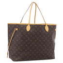 LOUIS VUITTON Monogram Neverfull GM Tote Bag M40157 LV Auth 205059-1