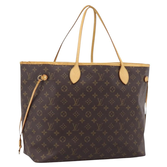 LOUIS VUITTON Monogram Neverfull GM Tote Bag M40157 LV Auth 205059