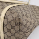 GUCCI GG Supreme Tote Bag PVC Beige Gold 197953 Auth 205060-18