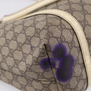 GUCCI GG Supreme Tote Bag PVC Beige Gold 197953 Auth 205060-19