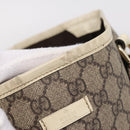GUCCI GG Supreme Tote Bag PVC Beige Gold 197953 Auth 205060-21