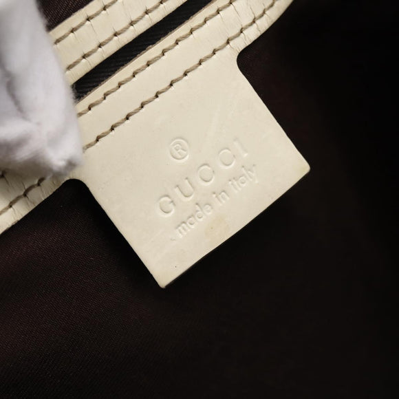 GUCCI GG Supreme Tote Bag PVC Beige Gold 197953 Auth 205060