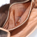 CELINE Macadam Canvas Shoulder Bag PVC Leather Brown Gold Auth 205063V-11