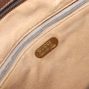 GUCCI GG Plus Supreme Clutch Bag PVC Beige Gold Auth 205064-15