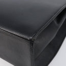 Saint Laurent Hand Bag Leather Black Gold Auth 205065A-15