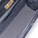 Saint Laurent Hand Bag Leather Black Gold Auth 205065A-12
