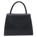 Saint Laurent Hand Bag Leather Black Gold Auth 205065A-13