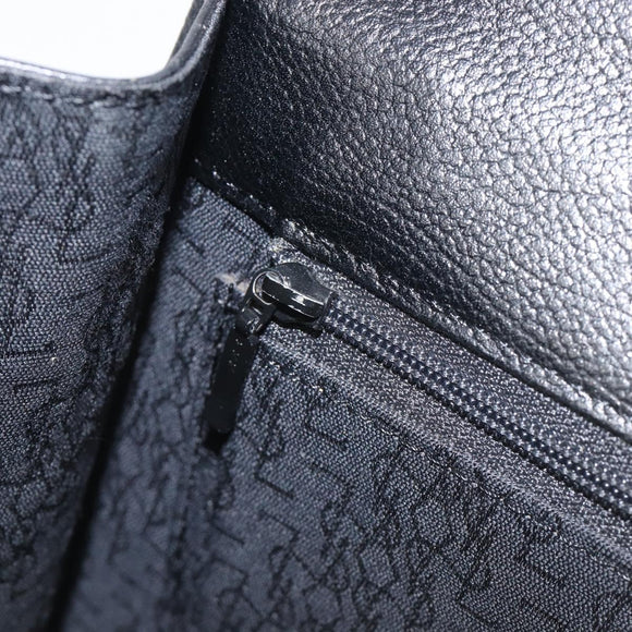 Saint Laurent Hand Bag Leather Black Gold Auth 205065A