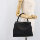 Saint Laurent Hand Bag Leather Black Gold Auth 205065A-23