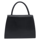 Saint Laurent Hand Bag Leather Black Gold Auth 205065A-2