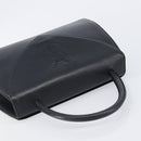 Saint Laurent Hand Bag Leather Black Gold Auth 205065A-6