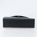 Saint Laurent Hand Bag Leather Black Gold Auth 205065A-5