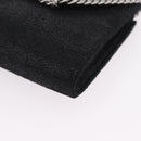 Stella McCartney Chain Falabella Bag polyester Black Silver Auth 205067A-15