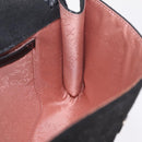Stella McCartney Chain Falabella Bag polyester Black Silver Auth 205067A-23