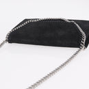 Stella McCartney Chain Falabella Bag polyester Black Silver Auth 205067A-6