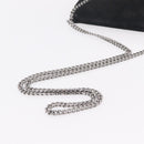 Stella McCartney Chain Falabella Bag polyester Black Silver Auth 205067A-7