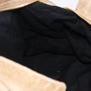 Balenciaga Giant Vero Hand Bag Leather Beige Gold 263244 Auth 205068V-19