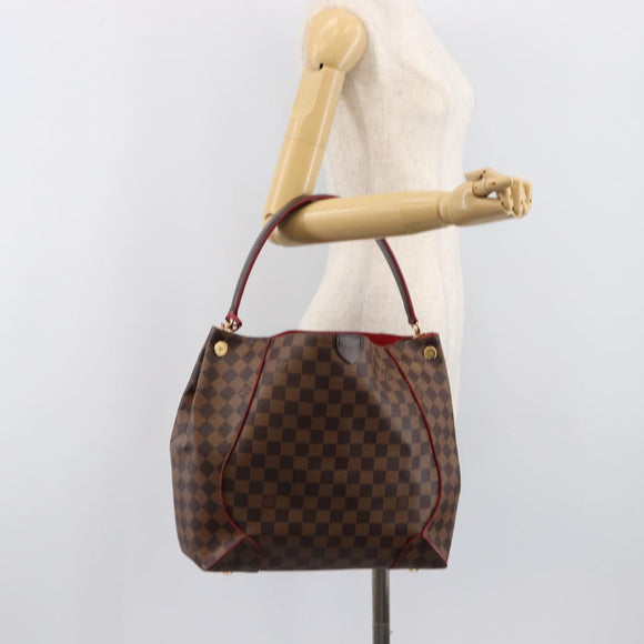 LOUIS VUITTON Damier Ebene Kaisa Hobo Shoulder Bag N41555 LV Auth 205070SAM
